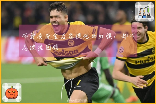 谷爱凌夺金后忽视地面红旗，却不忘披挂国旗